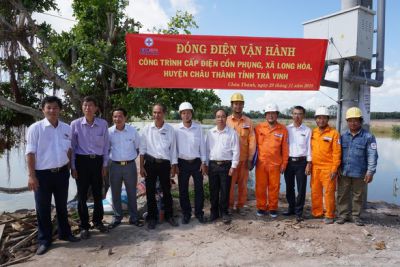 Cấp điện cồn Phụng, xã Long Hòa, huyện Châu Thành, tỉnh Trà Vinh