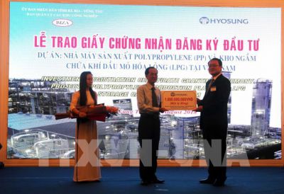 Hàn Quốc đầu tư dự án hơn 1,2 tỷ USD tại Bà Rịa - Vũng Tàu